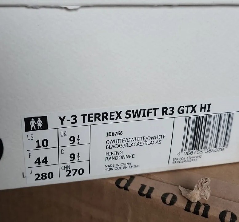 Y-3 Terrex Swift R3 GTX Hi 10 Gore Tex White Red Beige Grey
