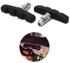 COPPIA PATTINI FRENI BICI 55 / 70 mm TACCHETTI BICICLETTA BRAKE MTB CITY BIKE