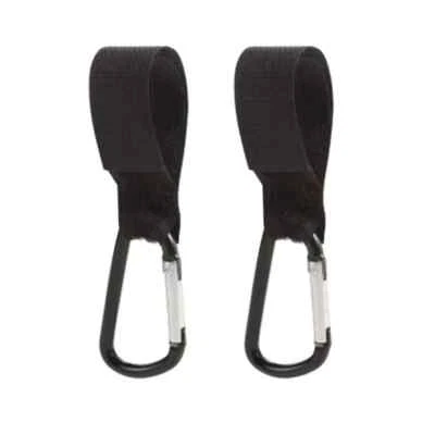 CRAFT 4 YOU Pack of 2 - Baggy Clips Pram Stroller Hooks Handbag Bag Holder Strong Carabiner