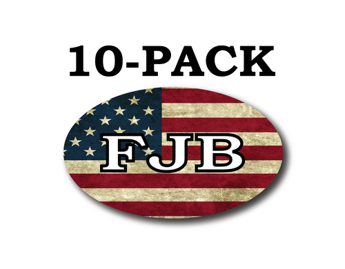 FJB STICKERS CAR TRUCK BUMPER DECAL FJB FCK JOE BIDEN 10 PACK LETS GO ...
