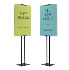 Poster Stand Double-Sided Easel Stand Adjustable Sign Holder, 190cm, Heavy Duty 