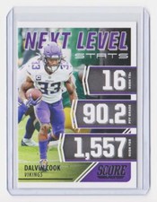 2021 SCORE NEXT LEVEL STATS DALVIN COOK INSERT CARD - VIKINGS - FREE SHIPPING