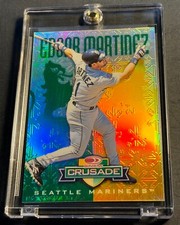 Edgar Martinez 1998 Donruss Crusade GREEN Refractor #42 Serial Numbered #102/250