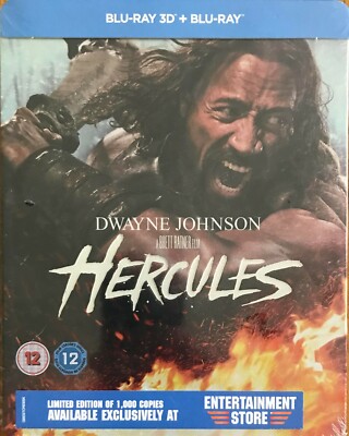 Hercules - Blu-ray  3D UK Steelbook New & Sealed Entertainment Store - The Rock