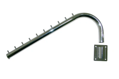 10x Wandhaken 45cm drehbar Kleiderstange Haken Ladeneinrichtung Textilhaken Mode - Bild 1 von 3
