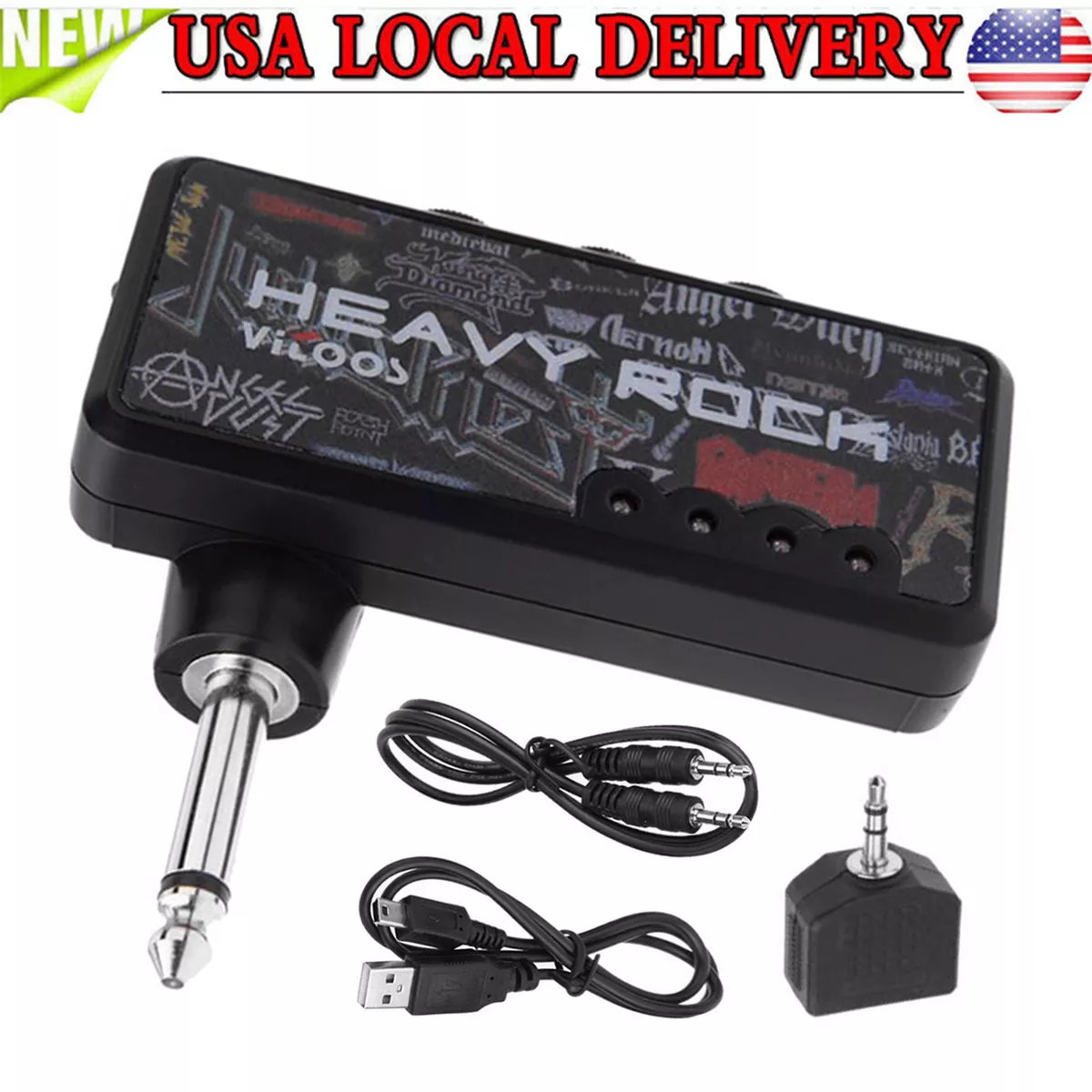 Headphone adapter for electric guitar hot sale