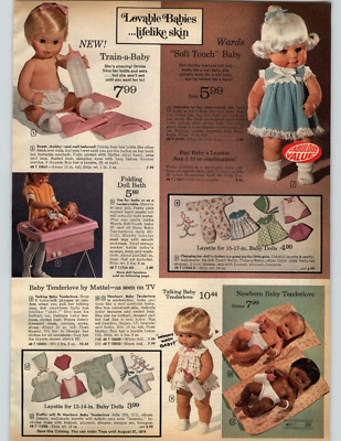 1973 PAPER AD Doll Soft Touch Train-a-Baby Tenderlove Mattel