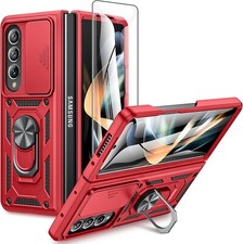 for Galaxy Z Fold 4 Case Original Builtin Screen Protector with S Pen Holder 360