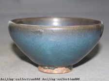 5.2" China official kiln Jun porcelain Dynasty palace Tea cup Bowls wine glass