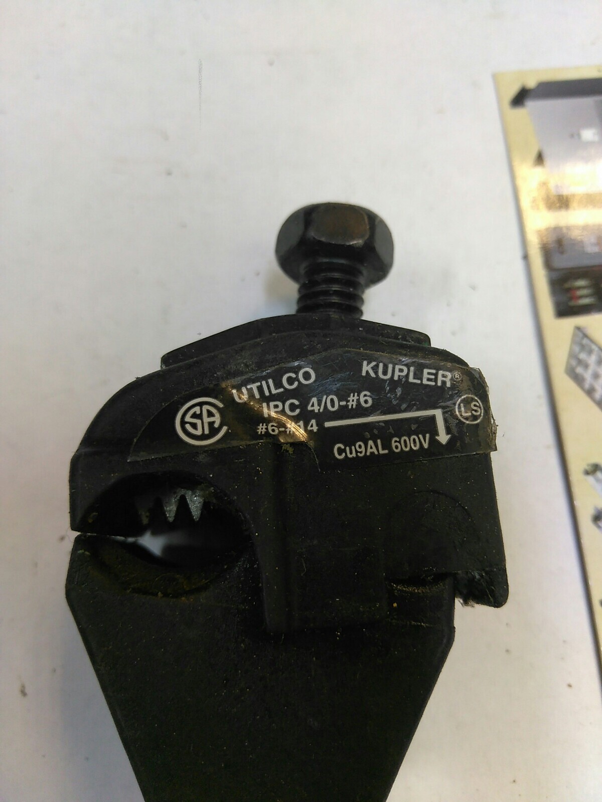ILSCO KUPLER IPC 4/0-#6 ,4/0-#4 Cu9AL Insulating Piercing Connector ...