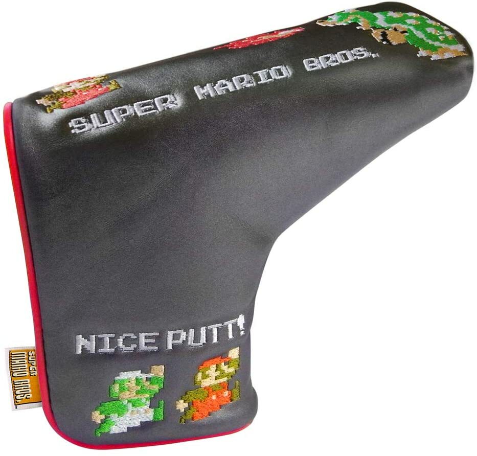 Super MARIO Japan Golf Putter Cover Headcover SBPT002 Black | eBay