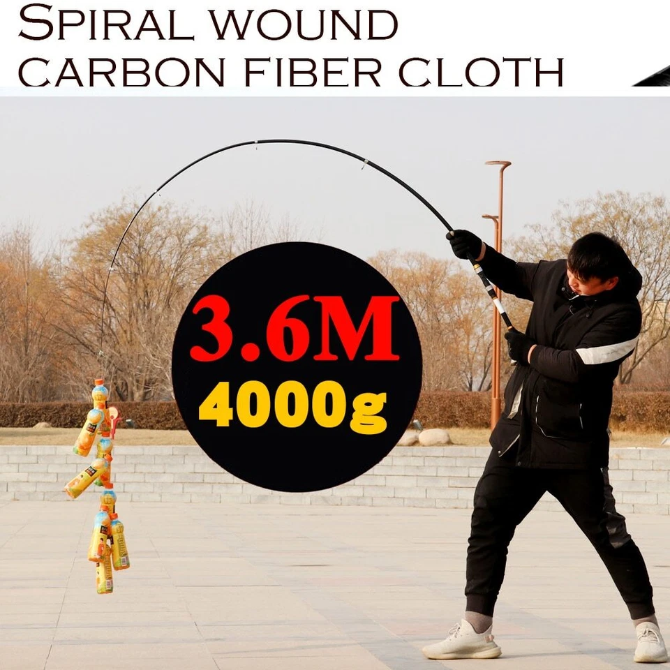 Carbon Fiber Fishing Rod Or Rod Reel Combos Portable Telescopic Fishing Pole - Image 4 of 4