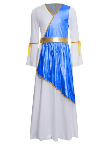 Costume Toga Bambina Lucido Romano Cosplay Principessa Vestito Tradizionale Halloween - Foto 77 di 89