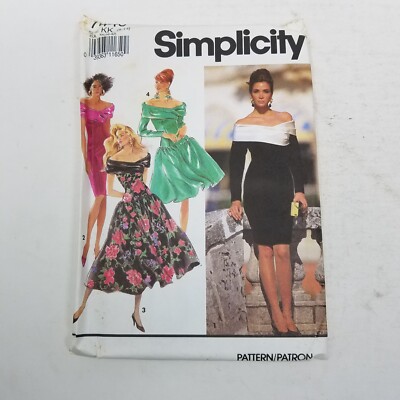 Simplicity Sewing Pattern 7440 Off Shoulder Fitted Fit & Flare Twirl Dress 8-14 | eBay Simplicity Sewing Pattern 7440 Off Shoulder Fitted Fit & Flare Twirl Dress 8-14 | eBay