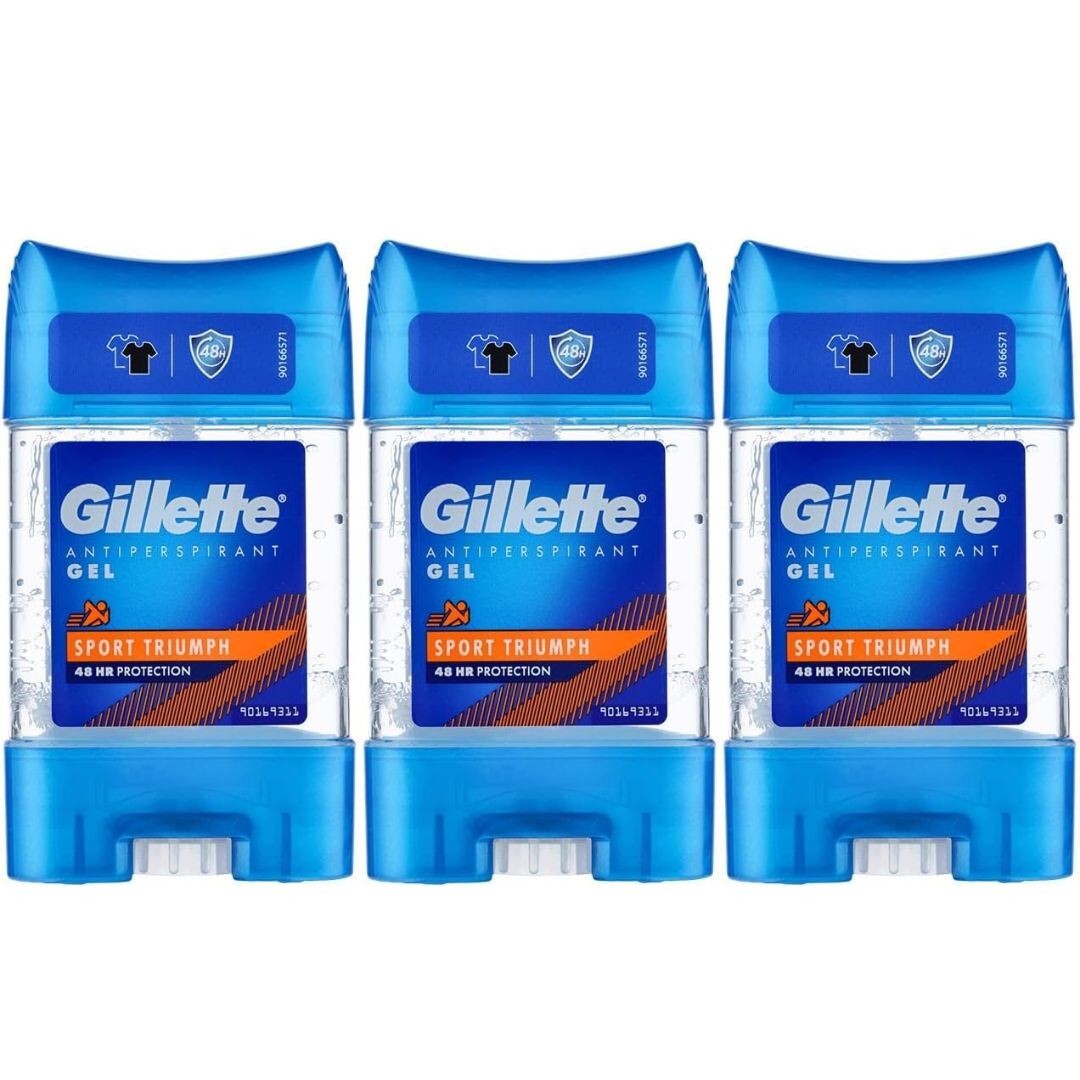 Gillette Sport Triumph 48 HR Protection Antiperspirant Gel Stick 70ml | 6 Pack - Image 5