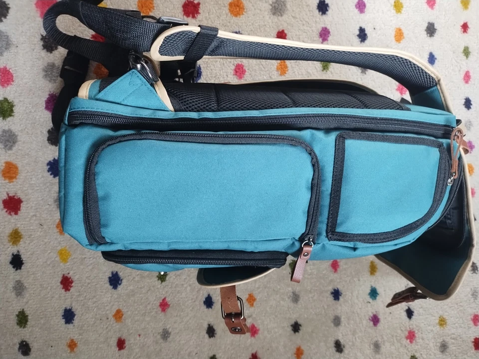 Go groove Camera Bag Backpack Teal and Brown  - Image 4 of 4