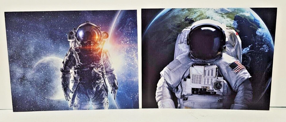 Impresión de arte de pared de 8x10 de astronauta flotando en el espacio 6 piezas América Foto 4 de 4