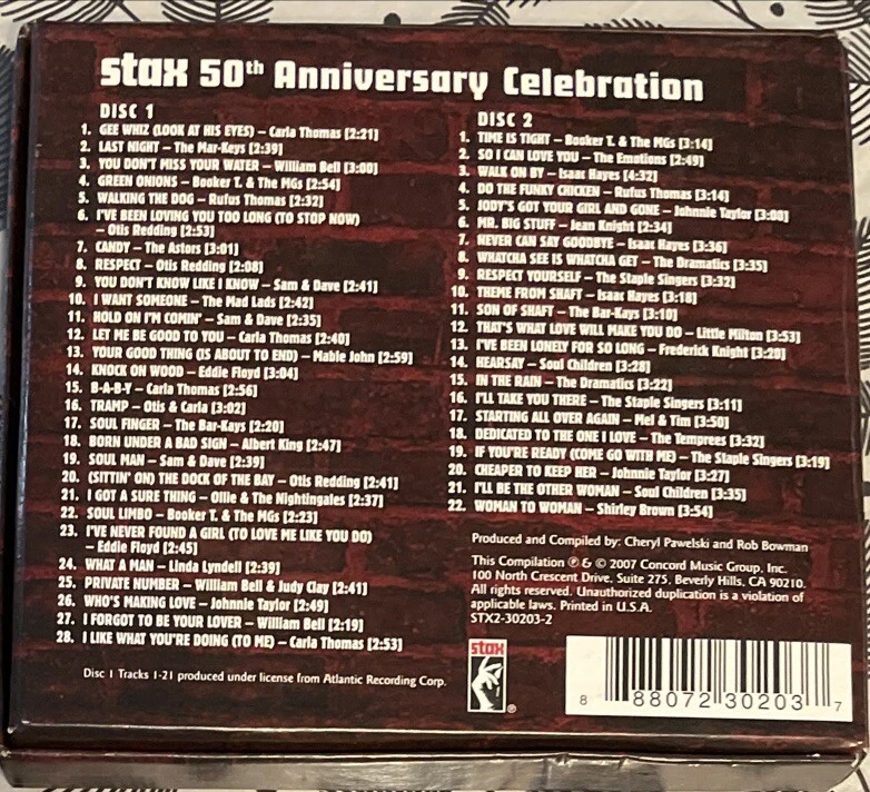 2CD BOX - Stax 50th Anniversary Celebration (Stax) Original 2007 Box Set - Bild 2 von 4