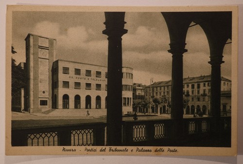 Postkarte Novara Portici del Tribunale und Palazzo delle Poste Postkarte - Bild 1 von 2