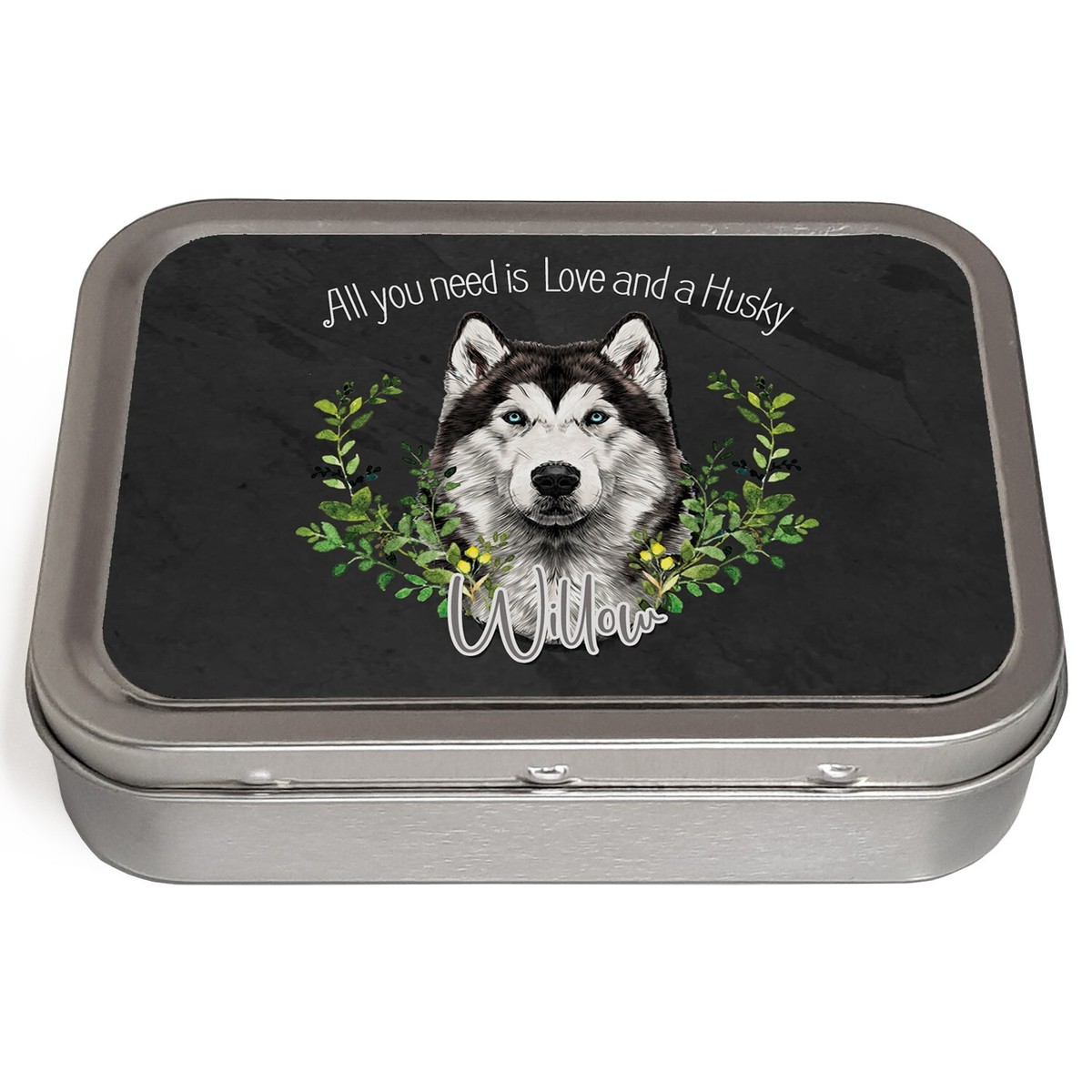 husky dipping tobacco Personalised Husky Tobacco Tin 2oz Dog Baccy Smoking Womens Cute Gift NDD34