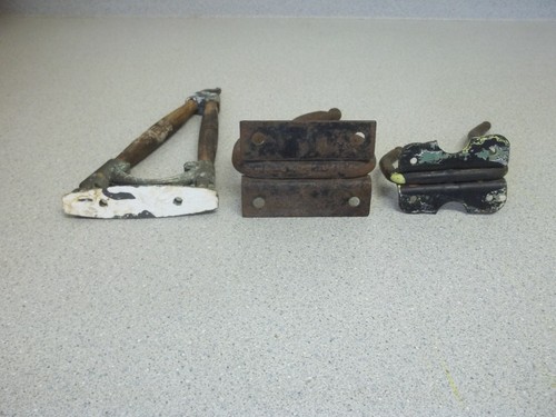 Vintage Antique wall hooks 6 total including swivel base - Picture 7 of 12