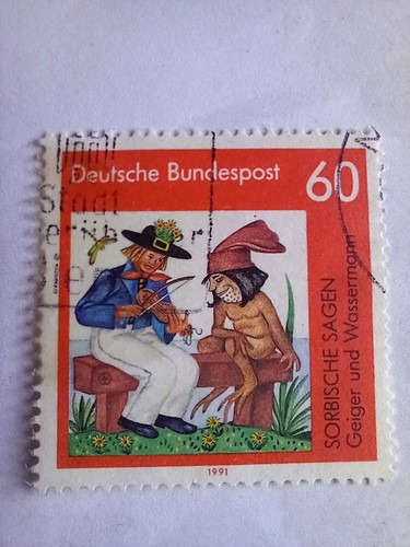 Deutsche Bundespost, 60 Pfennig, Sorbische Sagen, gestempelt, 1991 - Bild 1 von 3