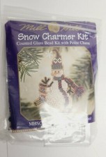 Stocking Snow Charmer Beaded Christmas Ornament Kit Mill Hill 2001 MHSC27