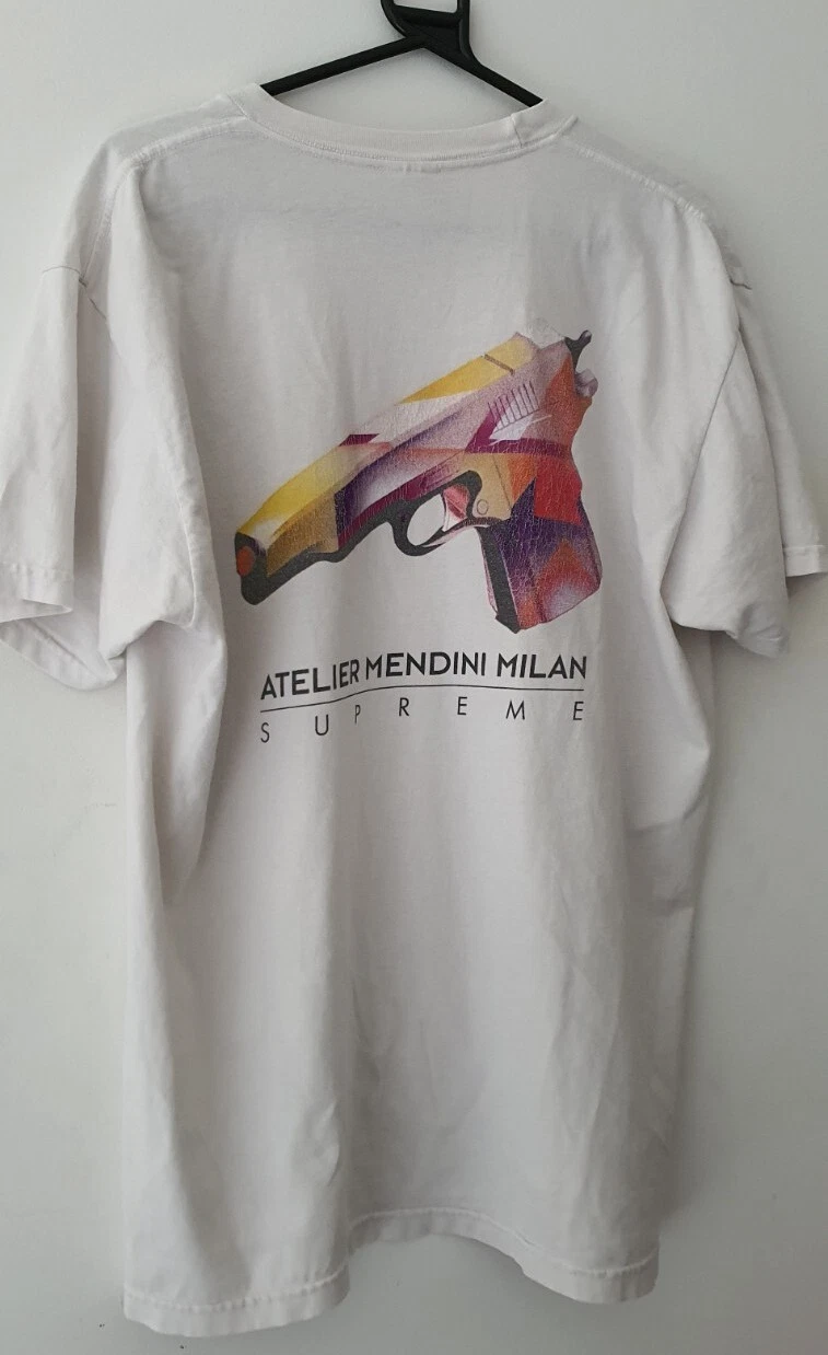 SS16 Supreme Mendini Pistolet T Shirt Taille XL T Shirt Rare