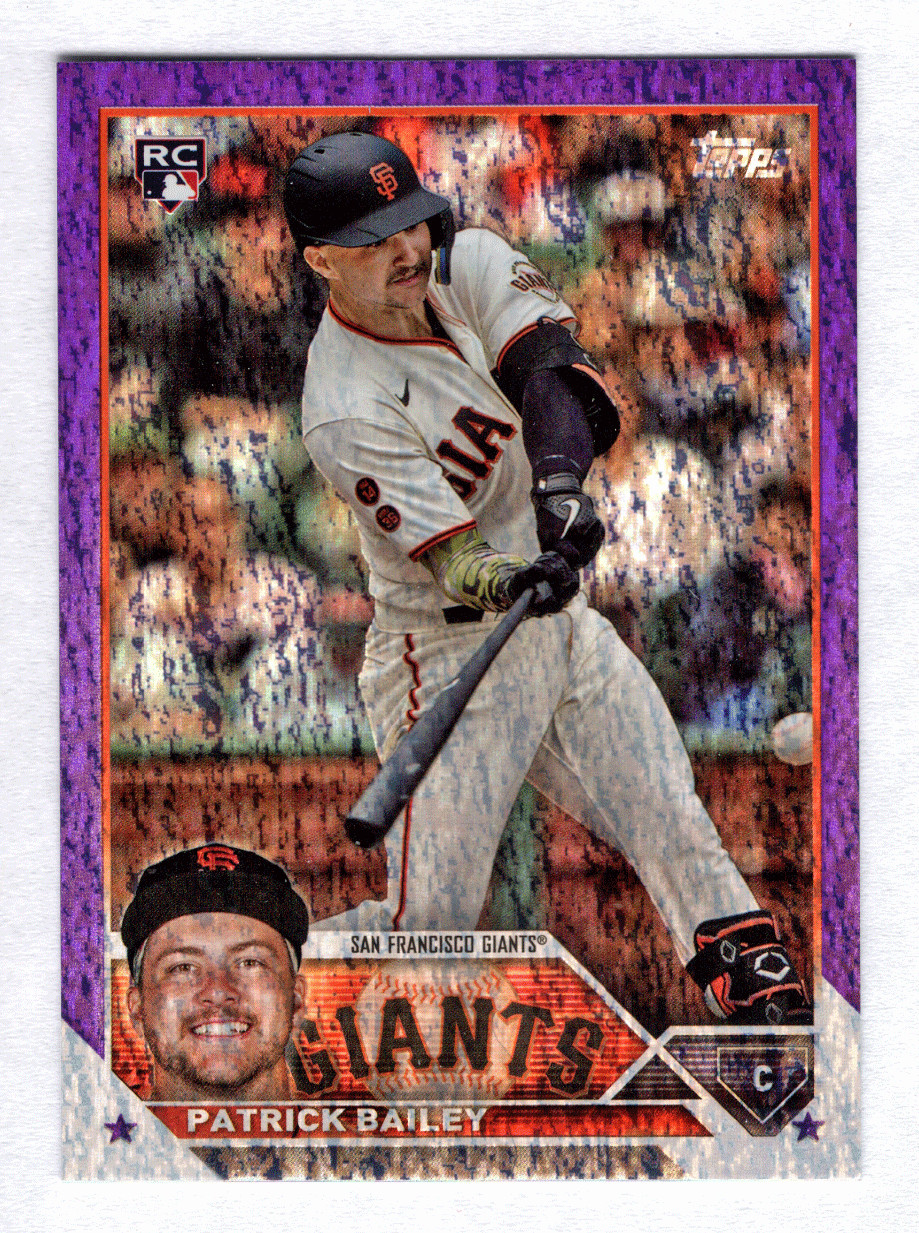 2023 Topps Update Purple Sparkle RC #US8 Patrick Bailey #/799 SF Giants