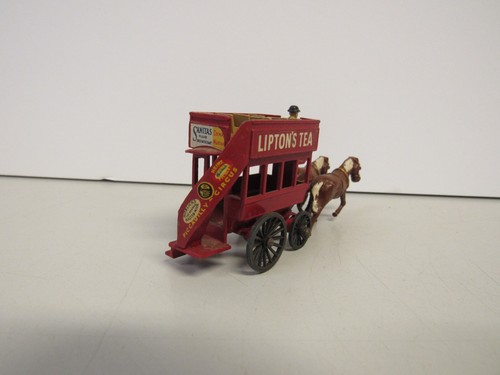 Matchbox Lesney Models of Yesteryear No. 12 Horse Bus Lipton's Tea No Box - Picture 4 of 8