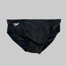 Speedo Men BLACK Aquablade tech swim Brief swimsuit size 30 32 34 36