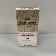 Wella COLORCHARM Hair Toner Permanent Liquid Toner T18 - 1.4 Fl Oz