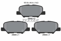 Textar Bremsbelagsatz, Scheibenbremse 2568801 FüR CitroËN Mazda Mitsubishi