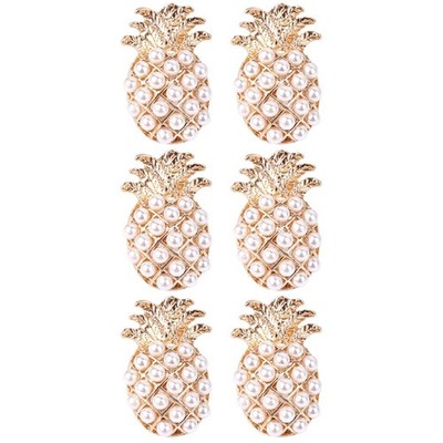  1 Paar Nette Obst Imitation Perle 3D Ananas Ohrringe für Frauen Vintage Aussage