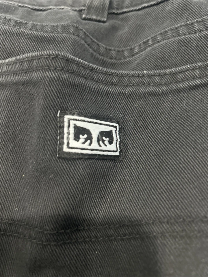 Black Obey Baggy Jeans Size 30 - Image 4 of 4