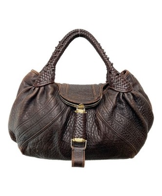 FENDI Spy Bag Handbag Dark Brown Leather Purse 8BR511 AG81868 | eBay