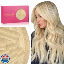 WENNALIFE Invisi Edge Tape in Hair Extensions Human Hair, 18 Inch 50g 20pcs L