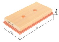 Luftfilter Bosch 1 457 433 315 FüR OE 03C 129 620 B - 03C 129 620 B - 03C 129