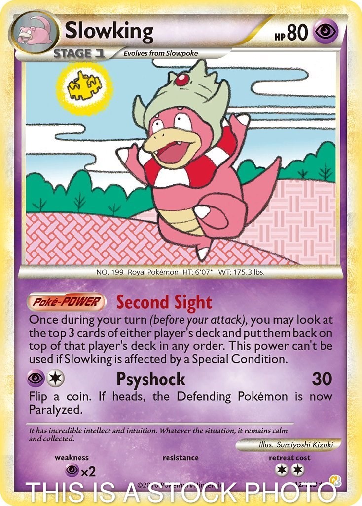 Slowking 12/123 HeartGold SoulSilver Pokemon Holofoil MP