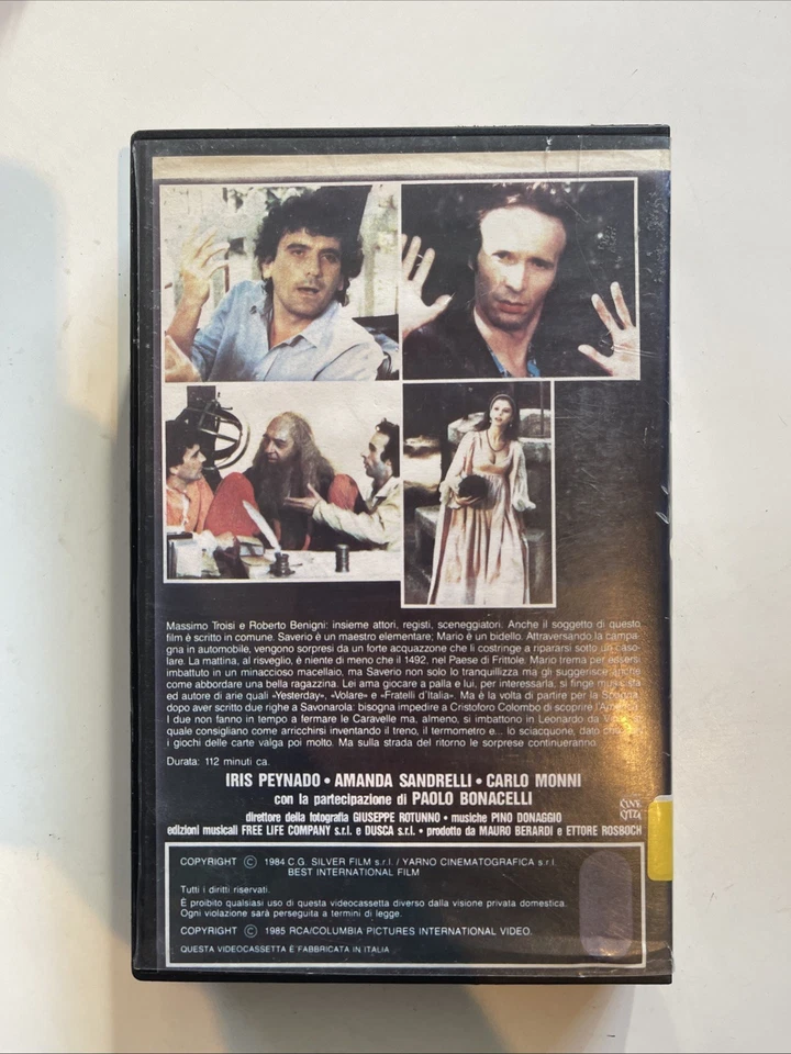 Non ci resta che piangere Roberto Benigni Italian Language VHS RCA Big Box - Image 2 of 4