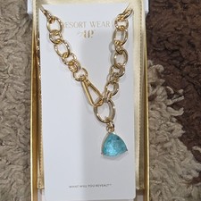 bp Resor Wear The Coral Luna Necklace Aquamar...