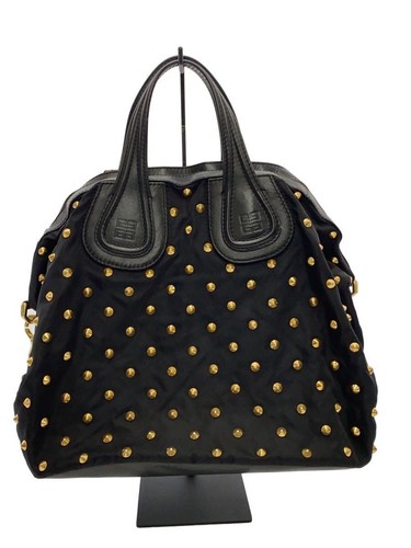 GIVENCHY Tote Bag Blk Nightingales studded Used