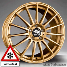 18 Zoll UX4 Alufelgen 8x18 5x112 ET48 gold winterfest für VW