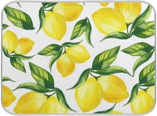 Lemon Dish Drying Mat Absorbent Reversible Tableware Mat for Kitchen Countert...