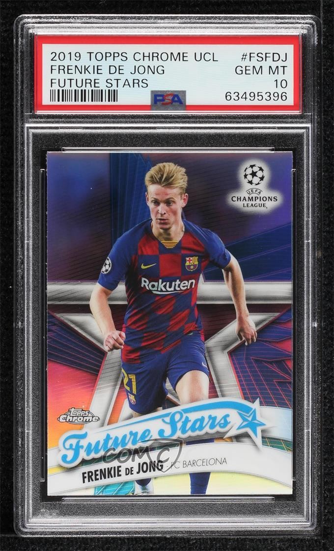 2019-20 Topps Chrome UCL Future Stars Frenkie de Jong #FS-FDJ PSA 10 GEM MT 0q9m