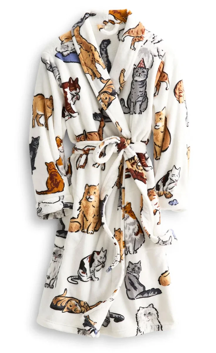 ladies cat dressing gown Cat Robe
