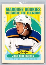 2021-22 O-Pee-Chee Update Marquee Rookie Retro Jake Neighbours RC St. Louis