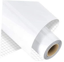 Permanent Adhesive Vinyl Roll - 12" x 15 FT Permanent Vinyl for Glossy White