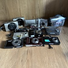13 X Film & Digital Camera & Camcorder Canon Sony Samsung Bundle - Untested
