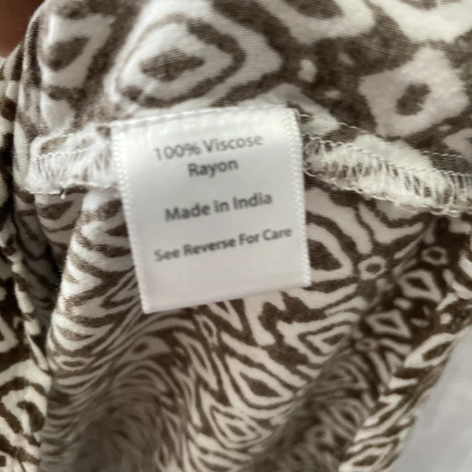 Coral Bay 女式上衣多色大号几何图案长袖 V 领 — 第 3/4 张图片